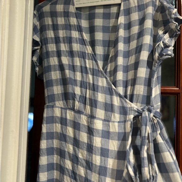 Rails Gingham Wrap Dress Size Medium - Picture 6 of 6